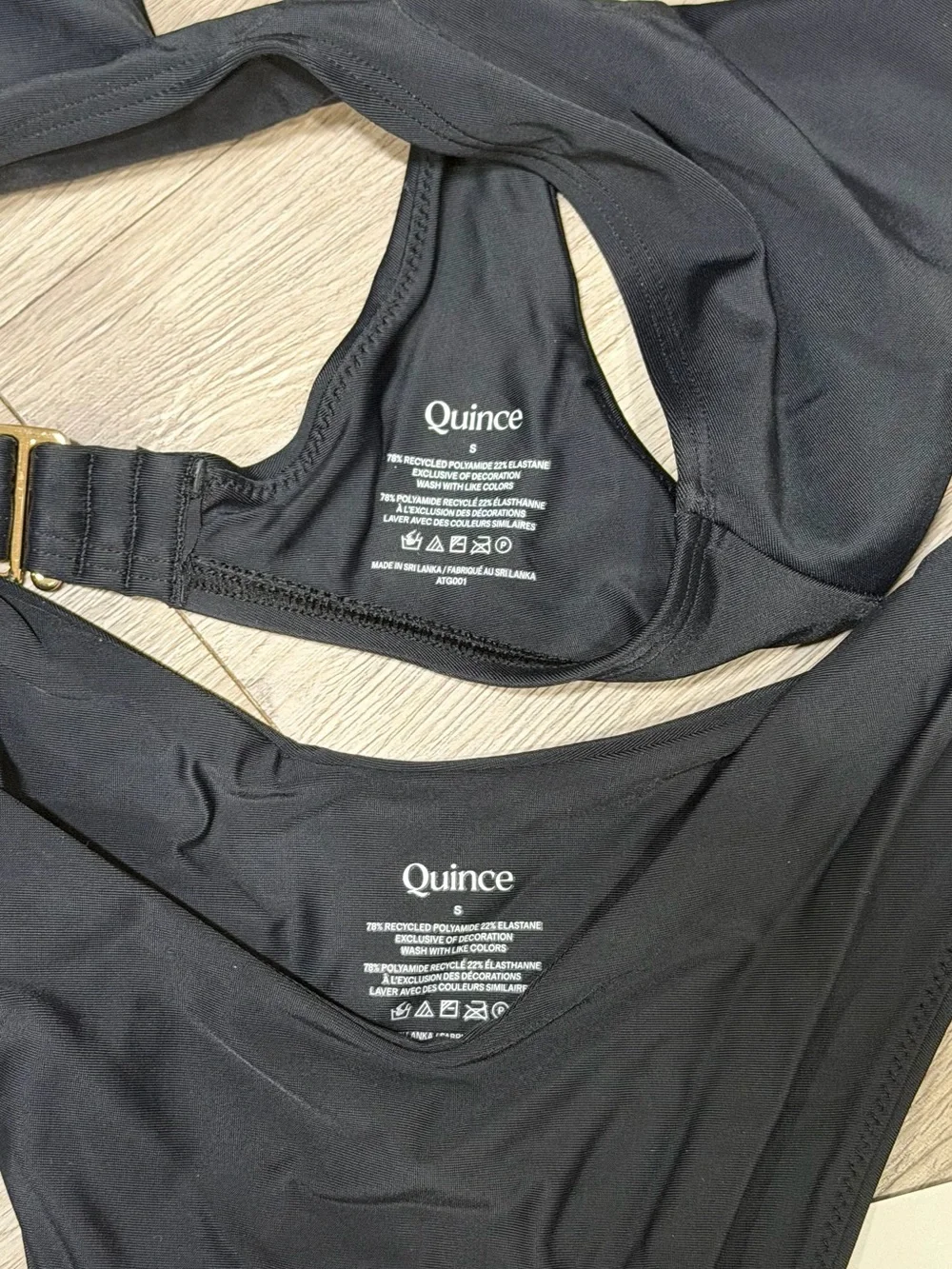 Quince Italian Bikini Set Black
